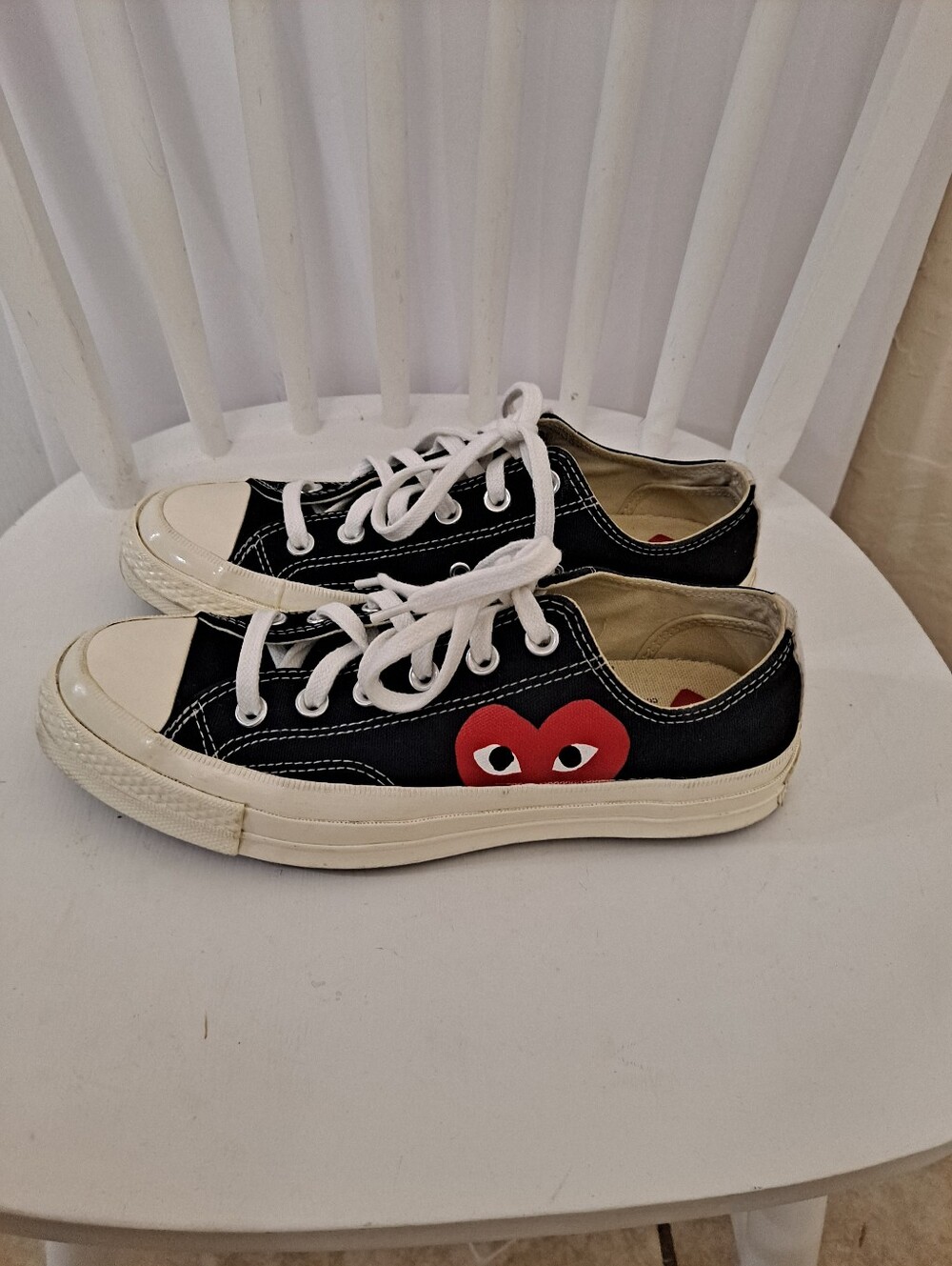 Converse X PLAY Comme Des Garcons Chuck 70 Low Sneakers Women's 8 9